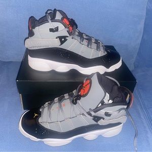 Jordan 6 Rings (GS) Smoke Gray/University Gold 6Y